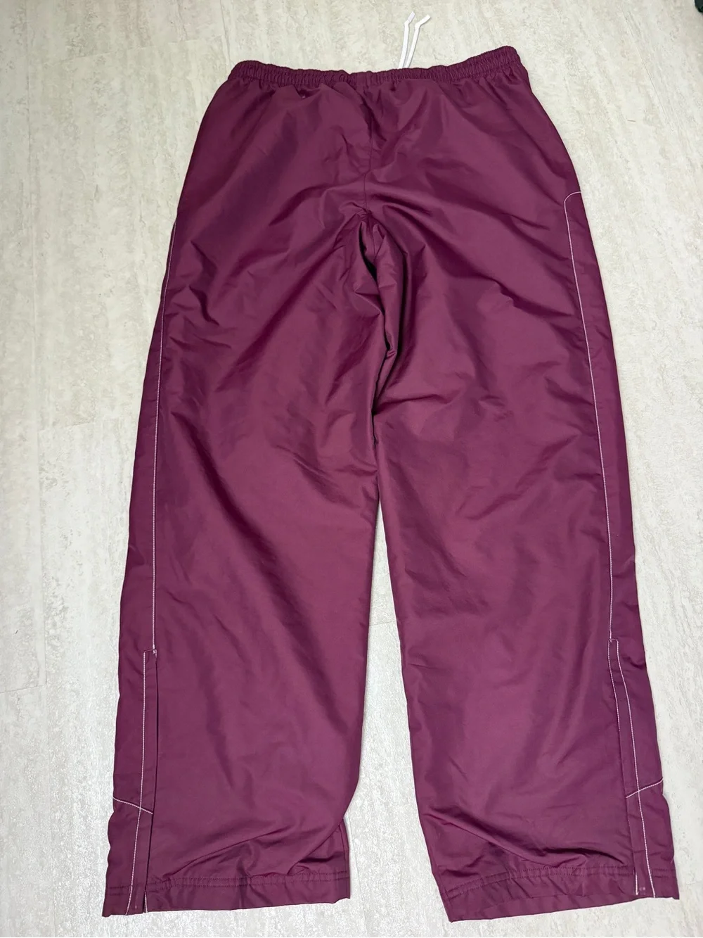Under Armour athletic pants burgundy white size large